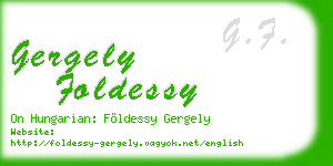 gergely foldessy business card